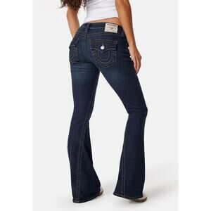 TRUE RELIGION JOEY VINTAGE LOW RISE FLARE DENIM JEANS SZ 29